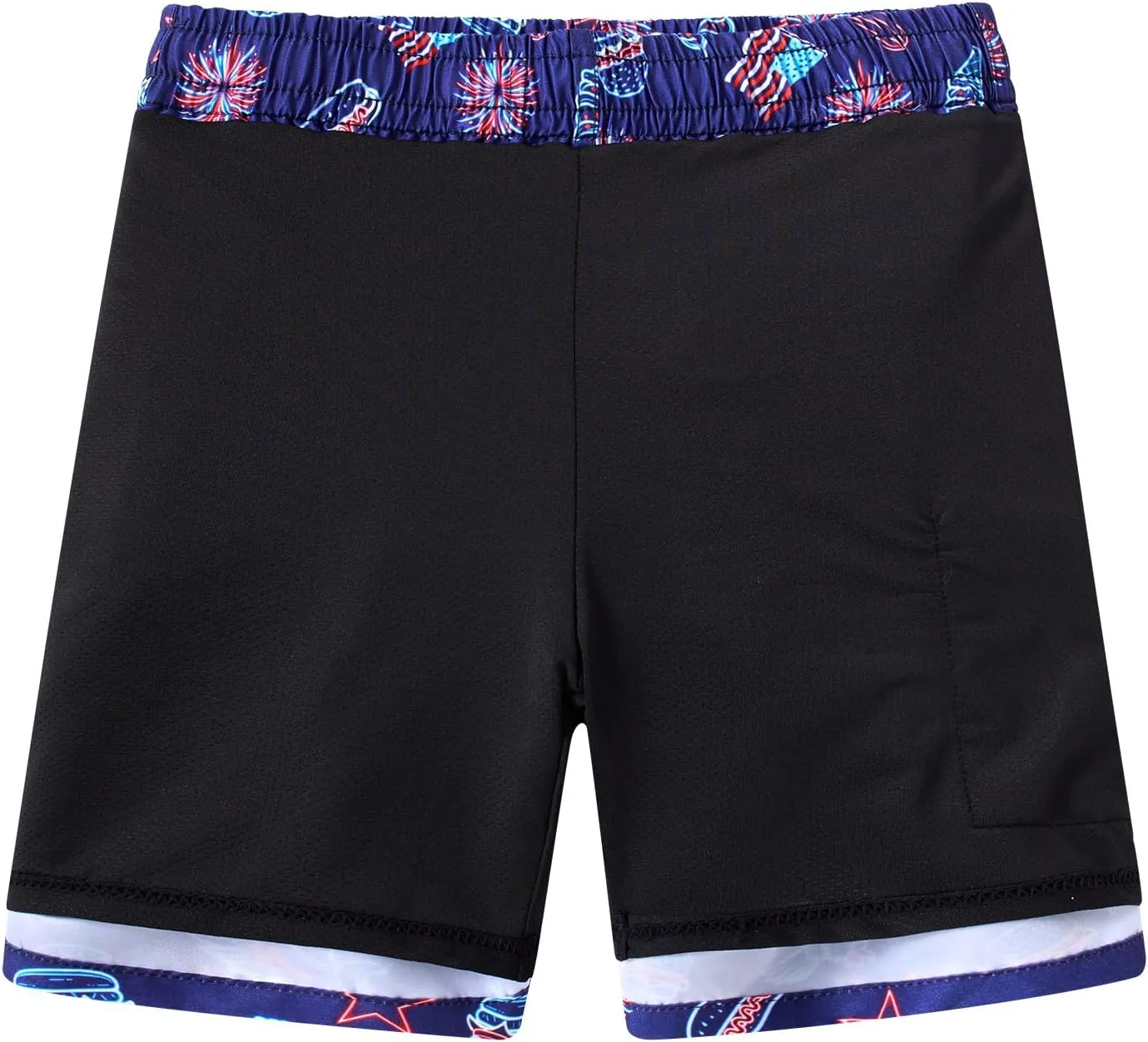 Boys Swim Trunks with Compression Liner Toddler Boys Swim Shorts Boxer Brief Board Shorts Swimming Set 5-18T