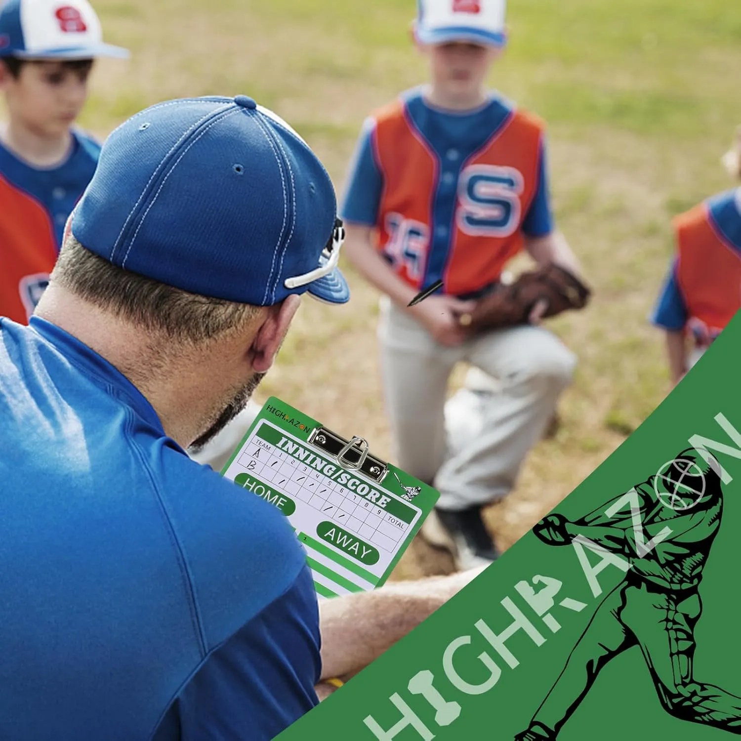 Coaches Clipboard,Double-Sided Dry Erase Coach Clipboards,Baseball,Soccer,Football,Basketball,Volleyball,Hockey Coaching Board,Lineup Board with Marker for Coaches Gift