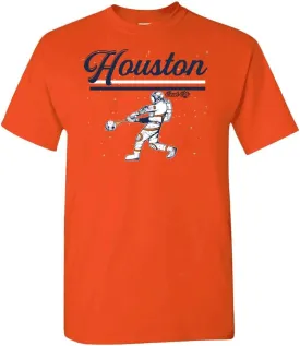 Crush City Houston Space City Astronaut Men's T-Shirt for Baseball Fans