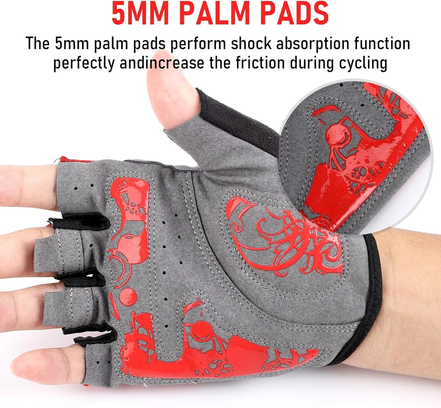 Cycling Gloves for Men and Women, Bike and MTB Gloves with Fingerless Options