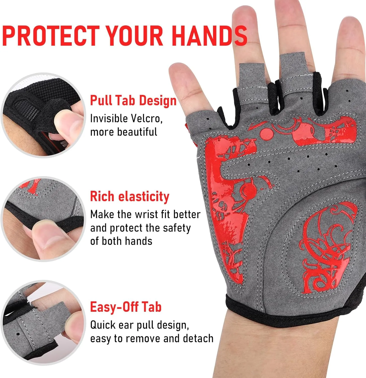 Cycling Gloves for Men and Women, Bike and MTB Gloves with Fingerless Options