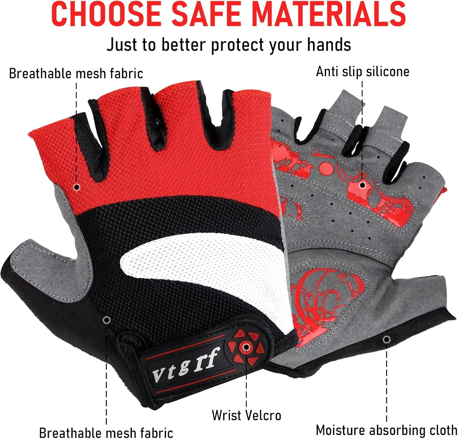 Cycling Gloves for Men and Women, Bike and MTB Gloves with Fingerless Options