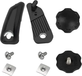 Football Helmet Thumb Screws & Loc Chinstrap Fastener Kit - Fits Riddell Speed Flex Helmet, Stabilizes Football Chin Strap for Enhanced Head Safety, Black