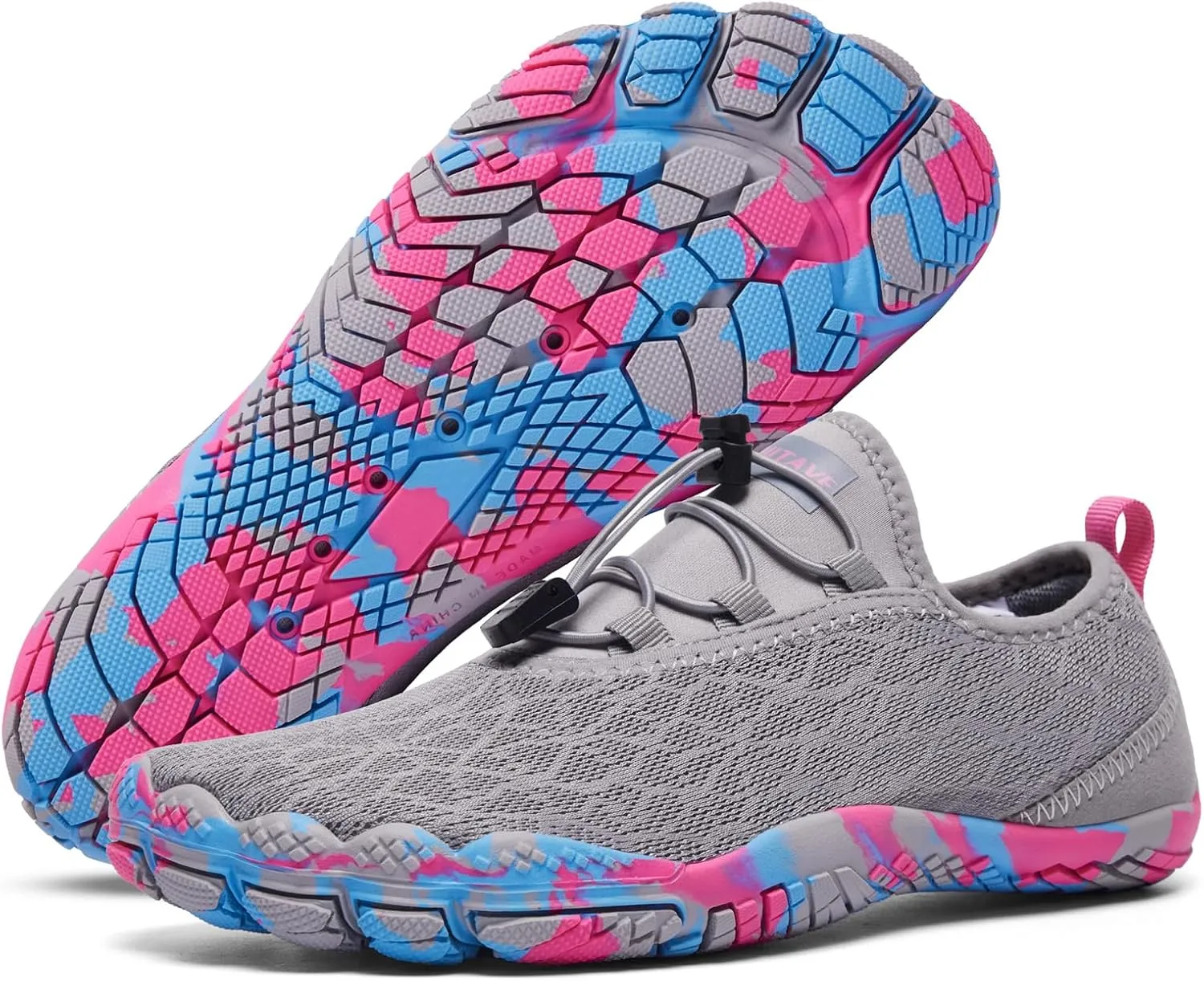 HIITAVE Beach Shoes Women Aqua Shoes Wide Toe Box Water Shoes