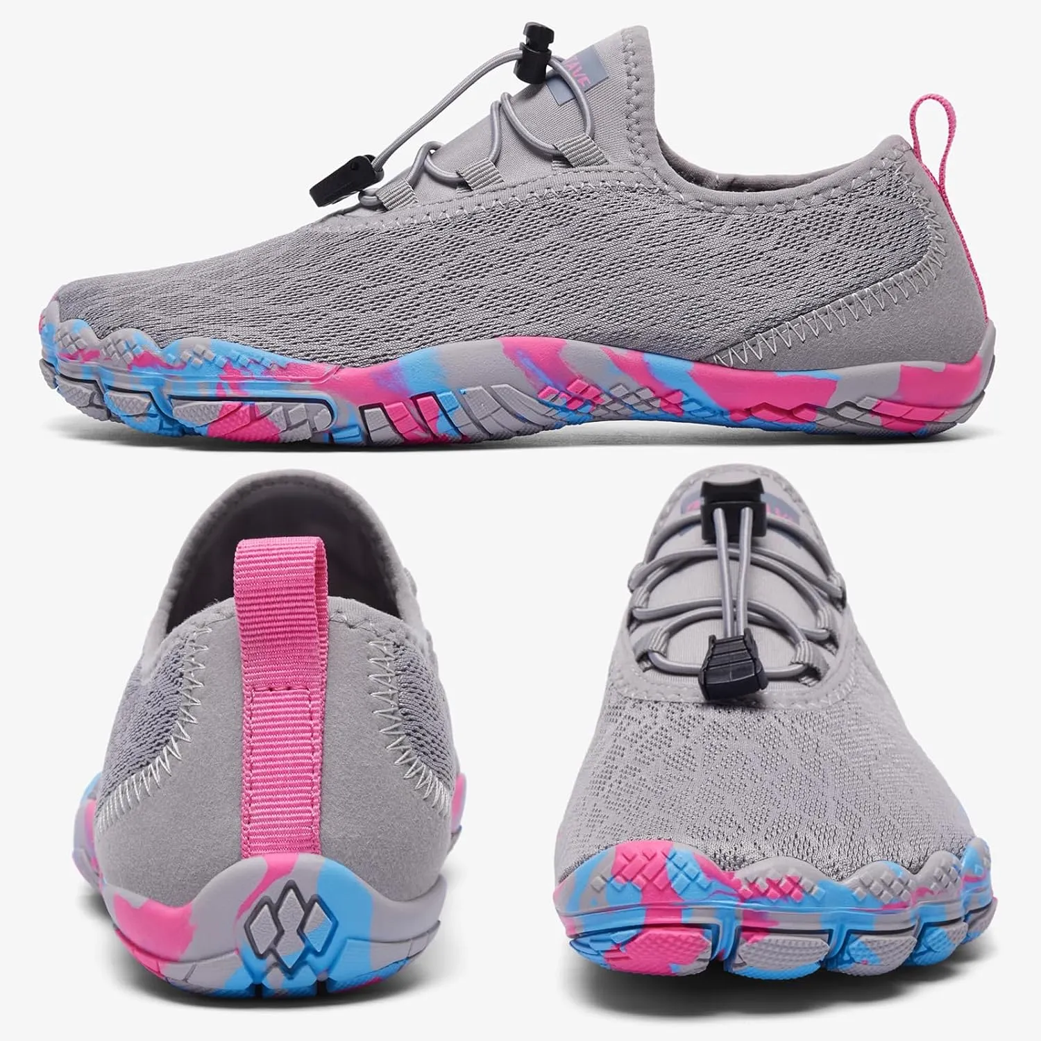 HIITAVE Beach Shoes Women Aqua Shoes Wide Toe Box Water Shoes