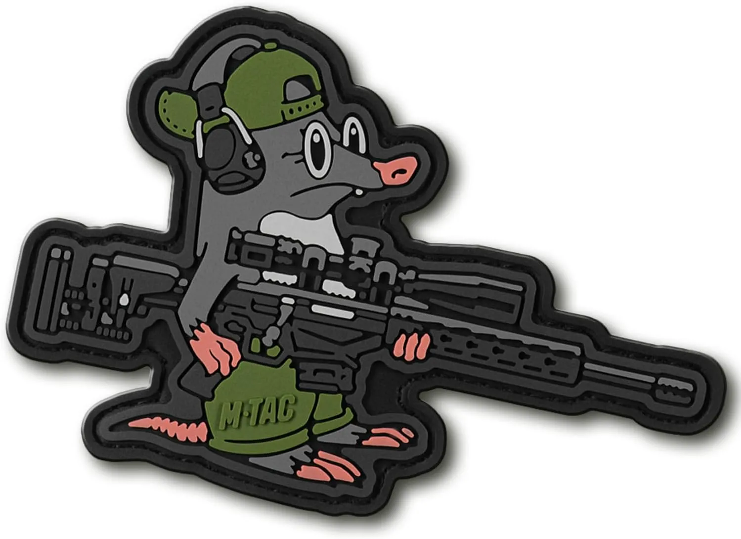 M-Tac Morale Patch - PVC 3D Funny Military Tactical Patch - Tactical Cool Army Meme Patches for Vest, Backpacks, Hats - Hook and Loop Patches (Mole)