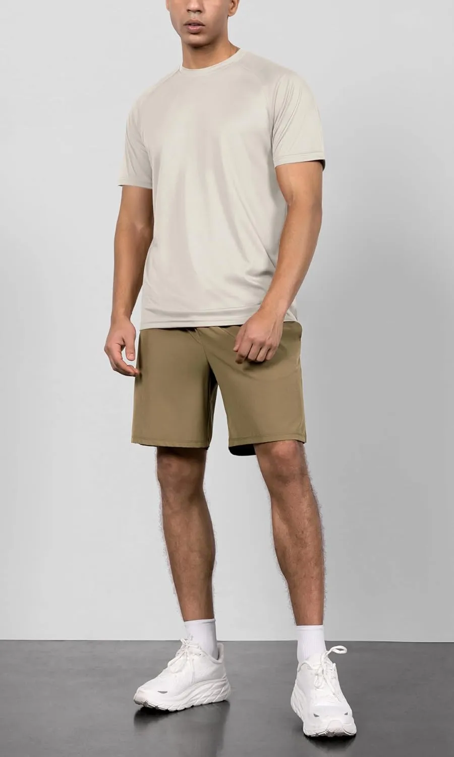 ODODOS Men's Quick Dry Short Sleeve Shirts UPF 50  Sun Protection SPF Athletic Tops Workout T-Shirts