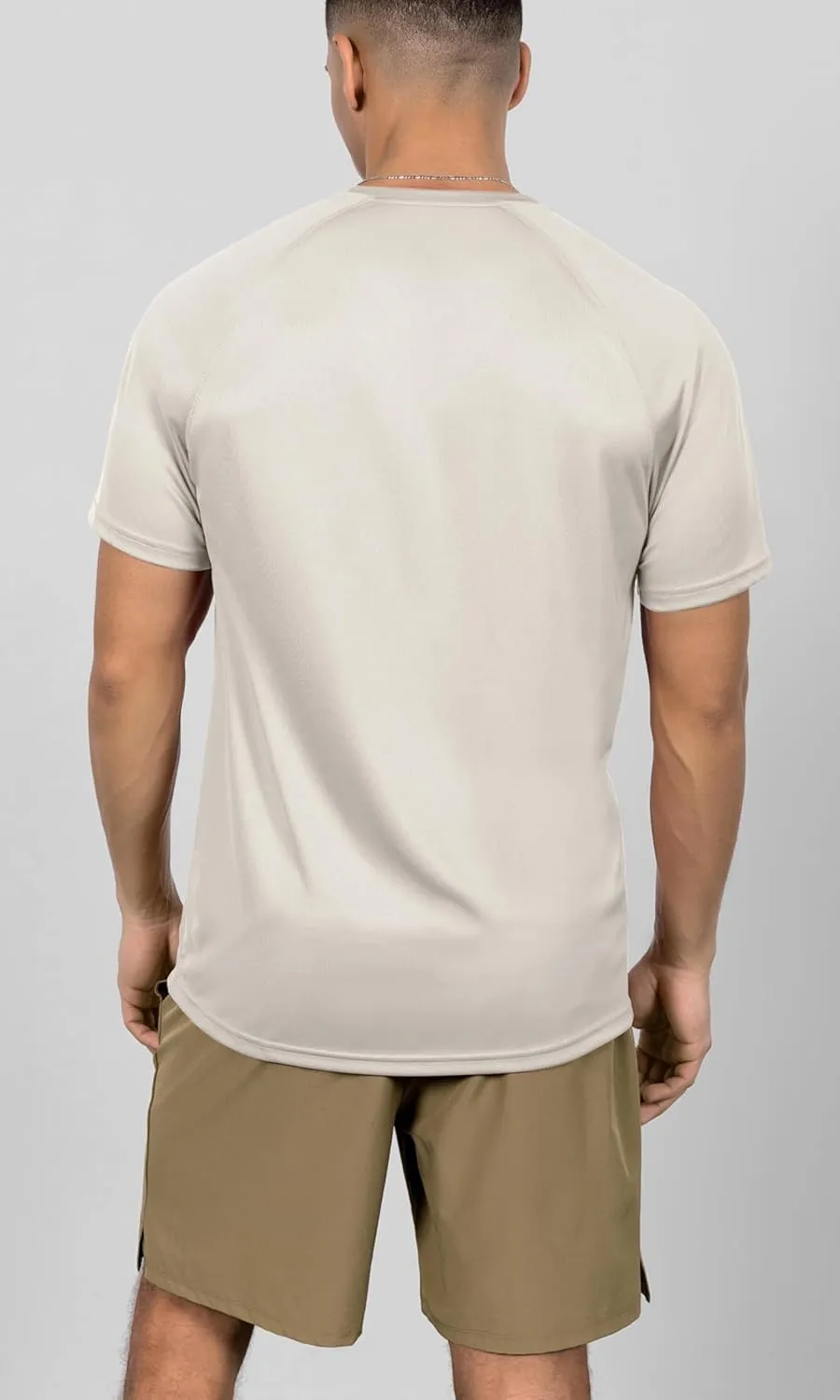 ODODOS Men's Quick Dry Short Sleeve Shirts UPF 50  Sun Protection SPF Athletic Tops Workout T-Shirts