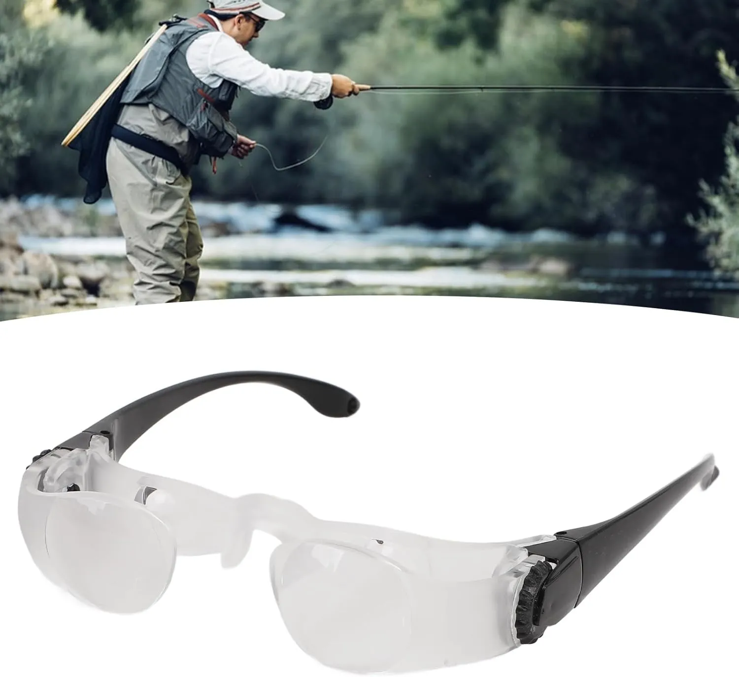 Professional Hands Binocular Glasses for Fishing, Bird Watching, Sports, Concerts, Theater, Opera, TV, 4X Hands Opera Glasses for Adults Teens (Hyperopia Version)