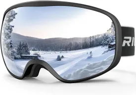 Ski Goggles Snowboard Goggles for Men Women Adults Youth,Over Glasses OTG/100% UV Protection/Anti-fog/Wide Vision