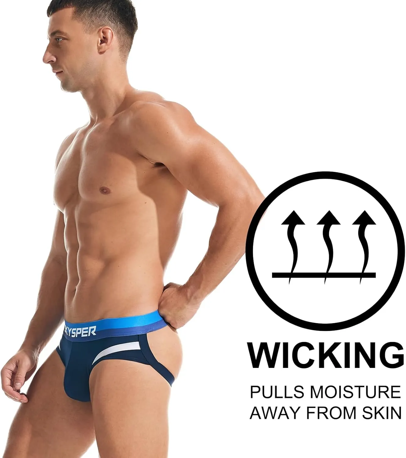 SKYSPER Jockstrap Athletic Supporters for Men Jock Strap Male Underwear Men's Thong Jockstrap Underwear