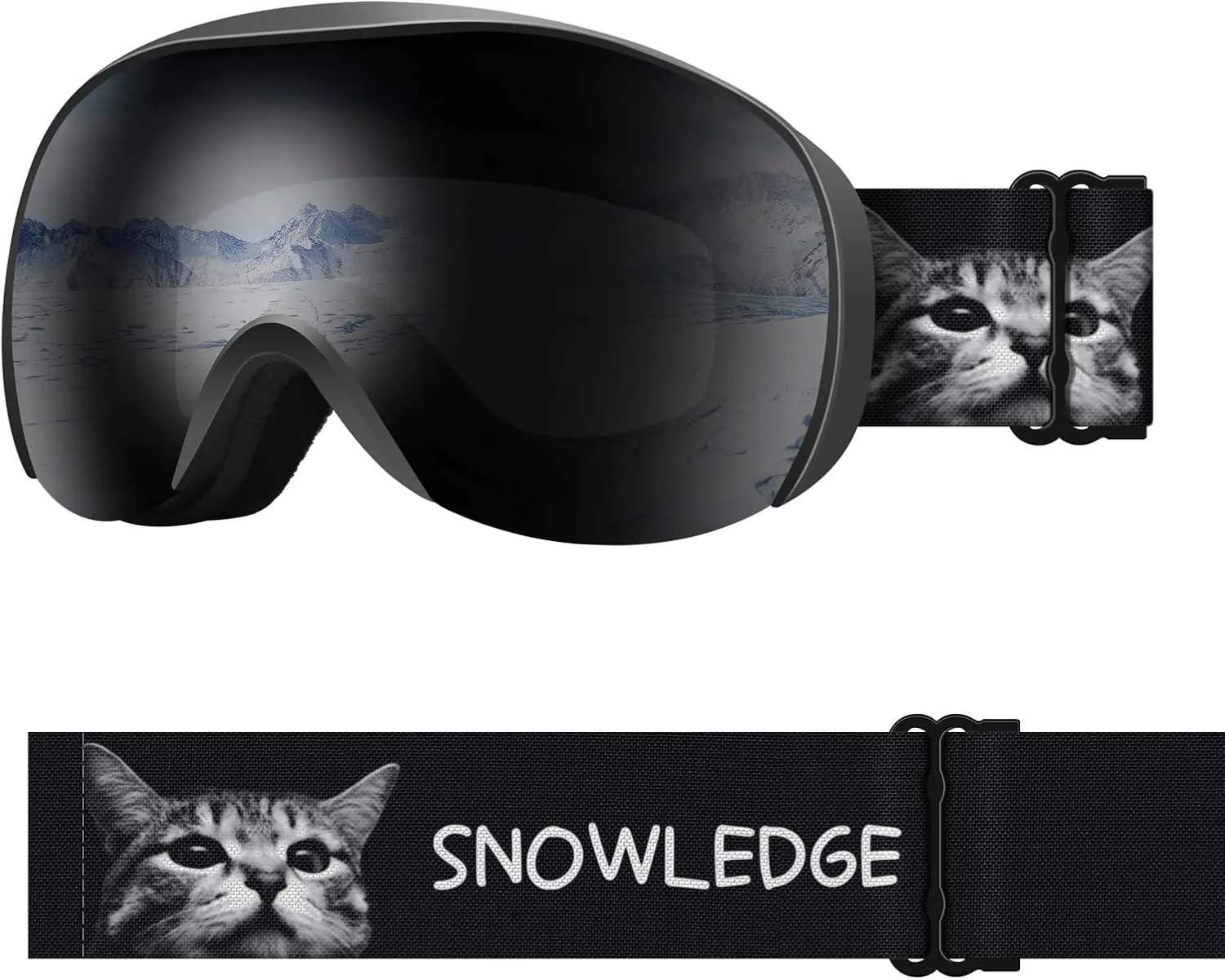 Snowledge Kids Ski Goggles Snow Goggles for Children, Youth, Teens, Small Head Mens Womens Anti-Fog/UV400 Protection