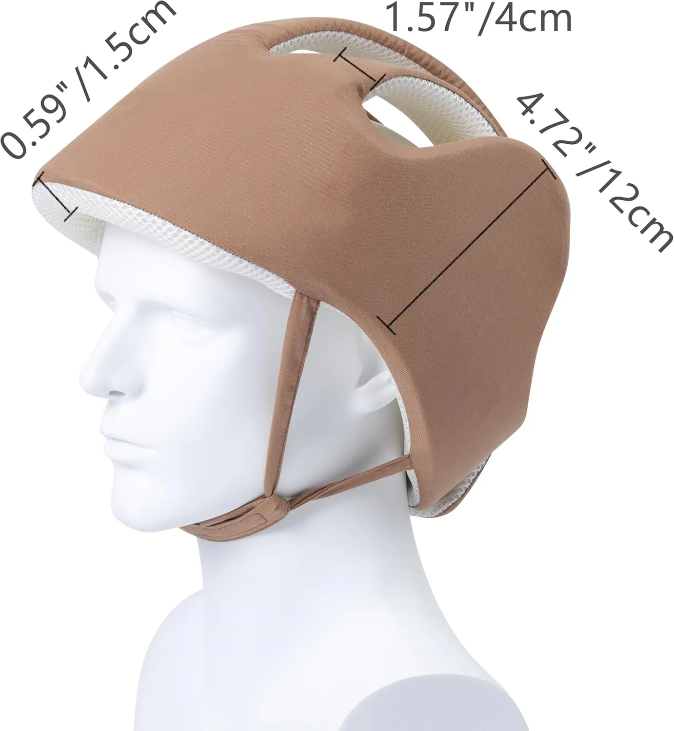 Thick Protection Helmet for Elderly Youth Adults,Head Protection for Elderly Falls,Soft Helmet for Epilepsy Seizures Prevent Head Injuries,Safety Bump Cap,for Home Gardening