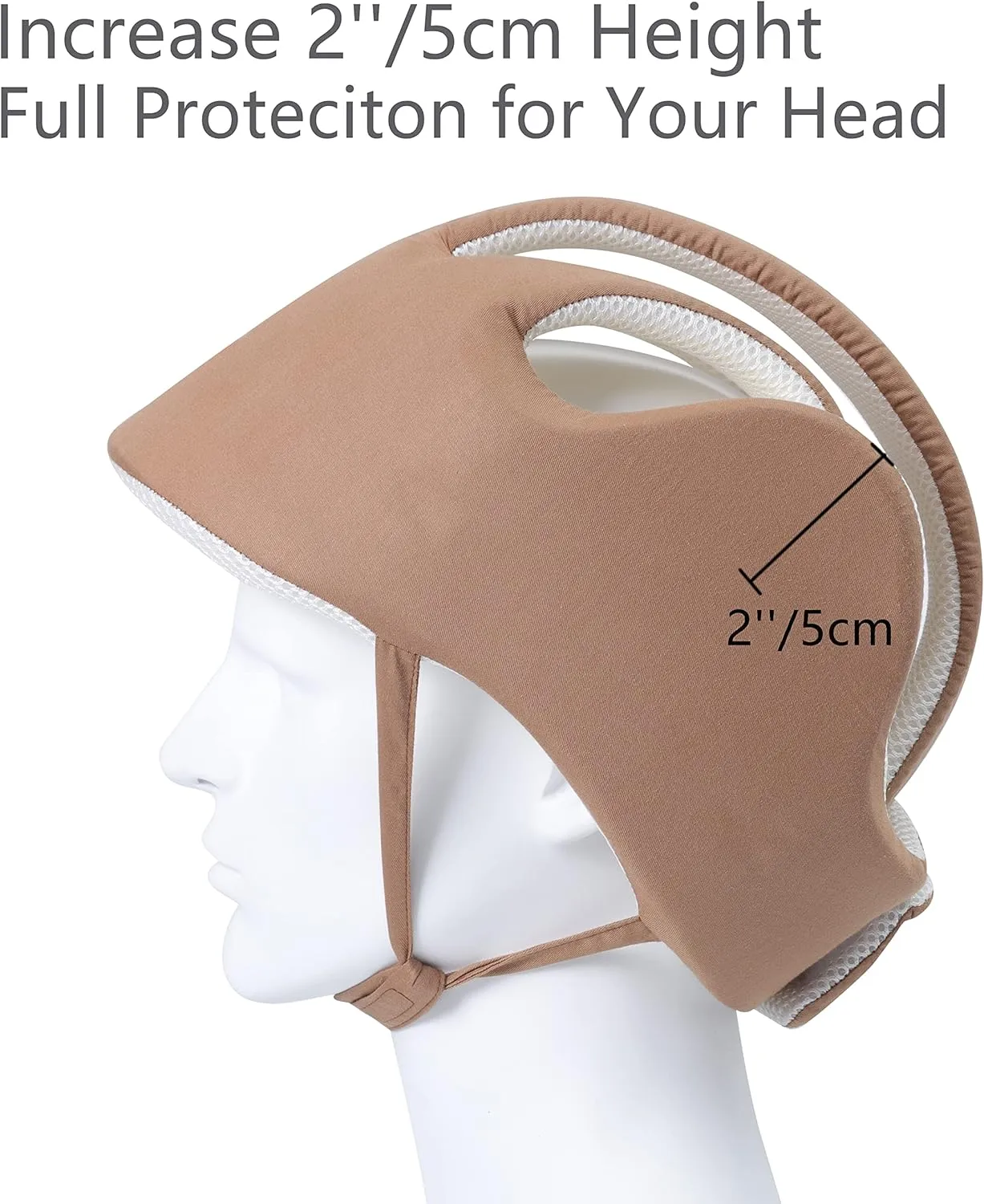 Thick Protection Helmet for Elderly Youth Adults,Head Protection for Elderly Falls,Soft Helmet for Epilepsy Seizures Prevent Head Injuries,Safety Bump Cap,for Home Gardening