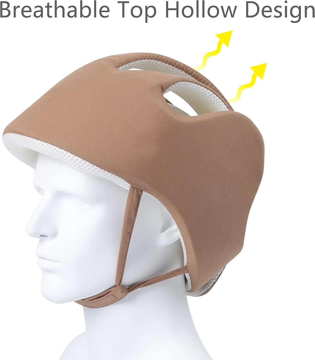 Thick Protection Helmet for Elderly Youth Adults,Head Protection for Elderly Falls,Soft Helmet for Epilepsy Seizures Prevent Head Injuries,Safety Bump Cap,for Home Gardening