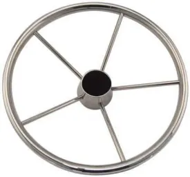White Water Stainless Steel 5-Spoke Destroyer Steering Wheel