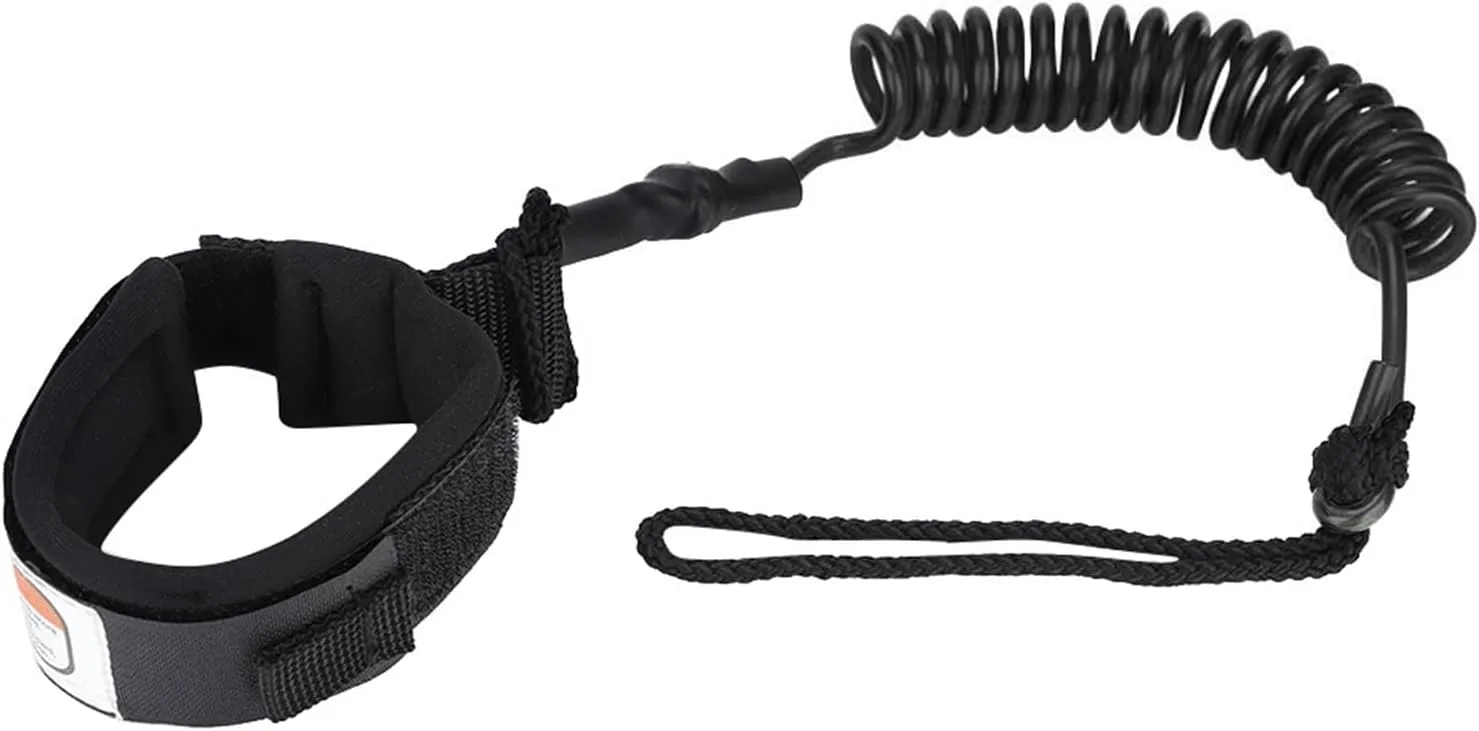 ZJchao Paddle Board Accessories, Surf Leash Surfboard Leash Premium Stand Up Paddle Board Leg Rope Stand Up 5mm Coiled Spring Leg Foot Rope Surfing Paddleboard