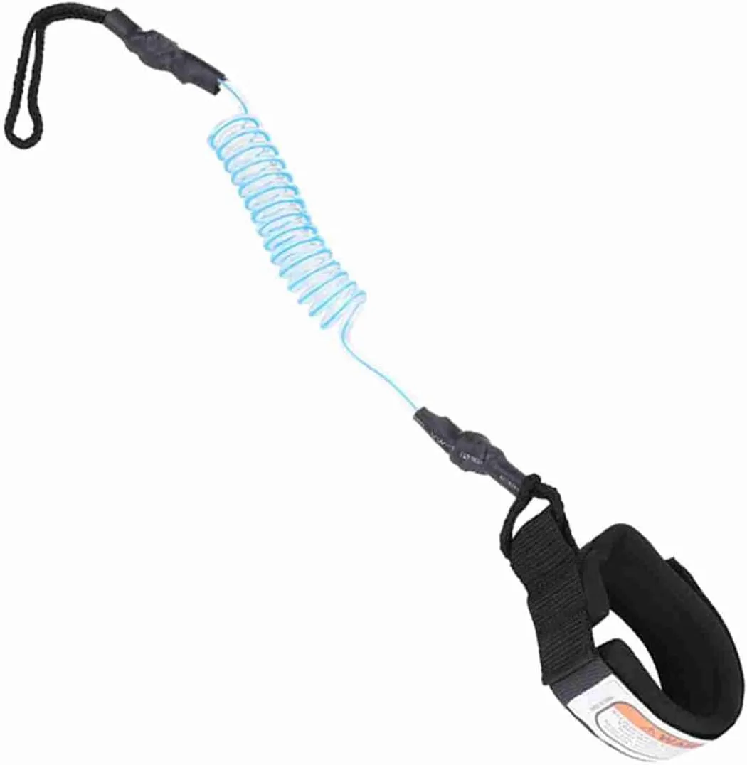 ZJchao Paddle Board Accessories, Surfboard Leash Leash Premium Stand Up Paddle Board Leg Rope Paddleboard Accessory Stand Up 5mm Coiled Spring Leg Foot Rope Surfing